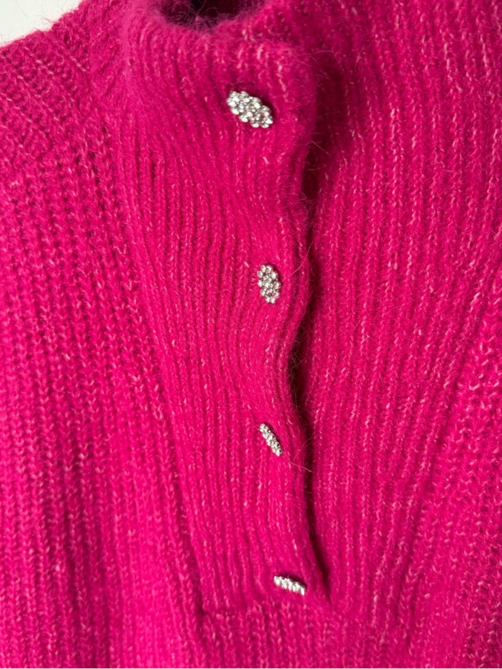 Express Embellished Quarter Snap Sweater NWT Size Extra Large - Picture 2 of 5